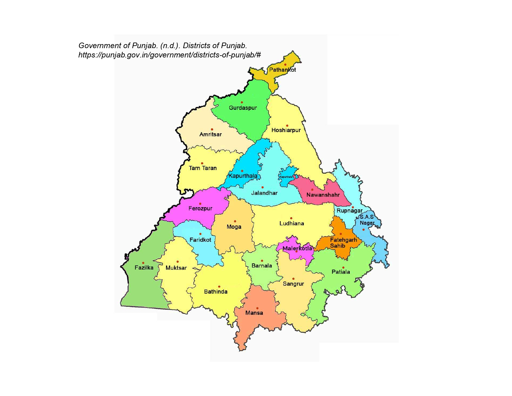 Punjab Map
