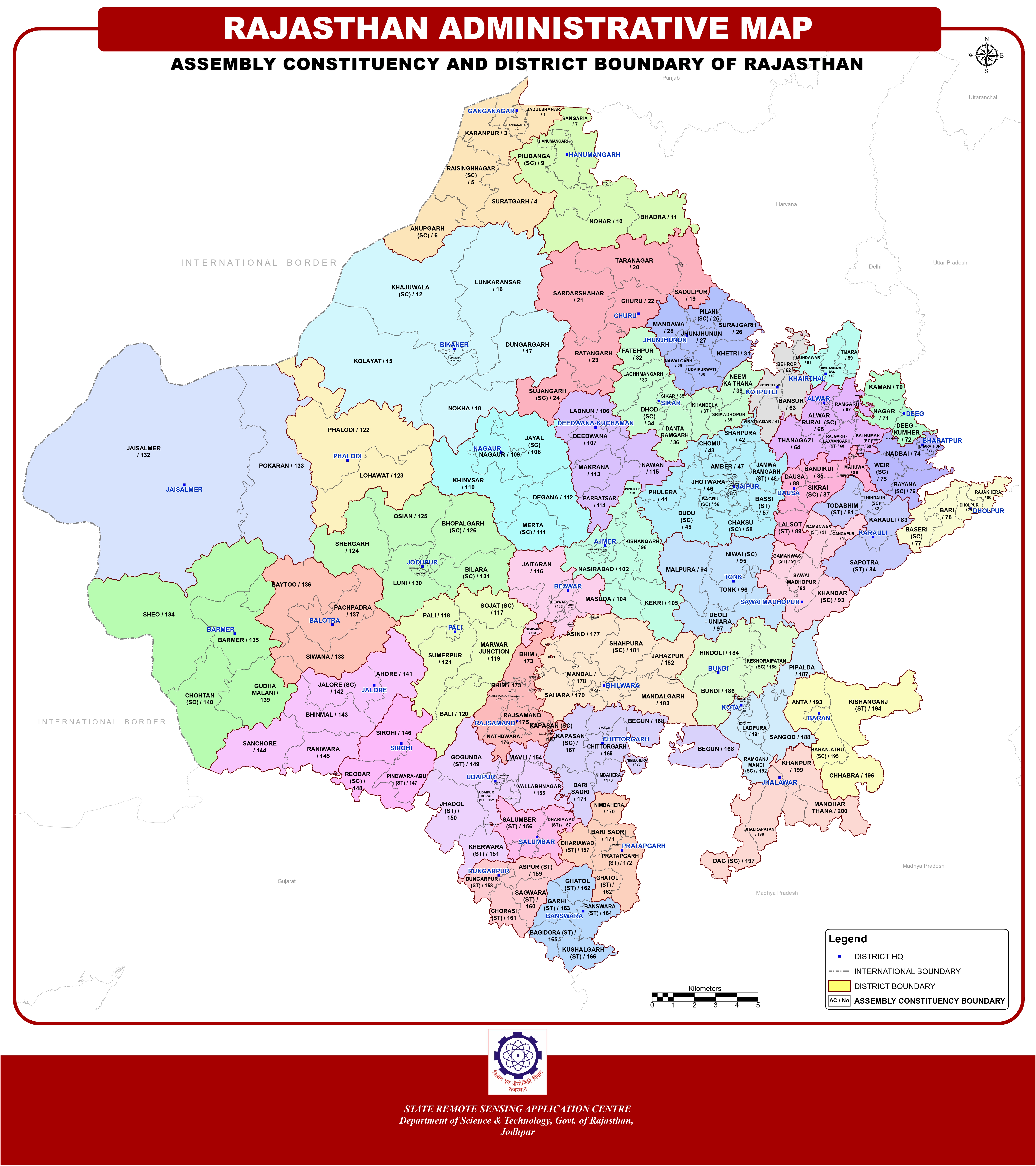 Rajasthan Map