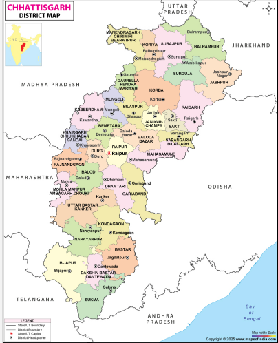 Chhattisgarh Map