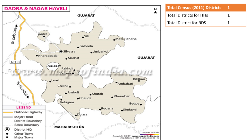 Dadra & Nagar Haveli Map