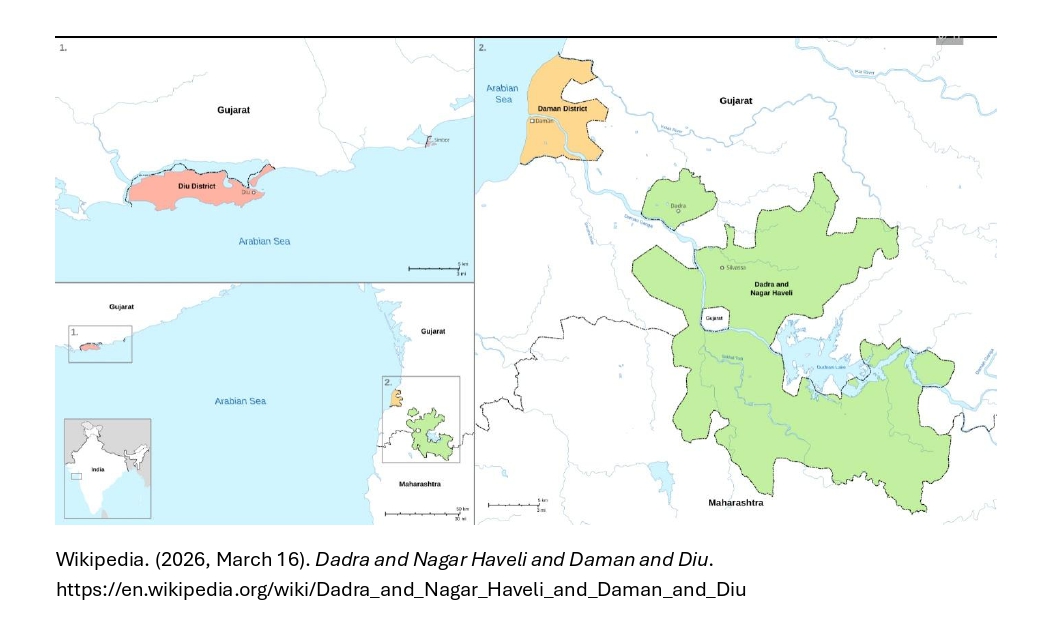 Dadra & Nagar Haveli Map