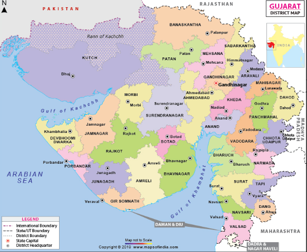 Gujarat Map