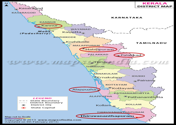 Kerala Map