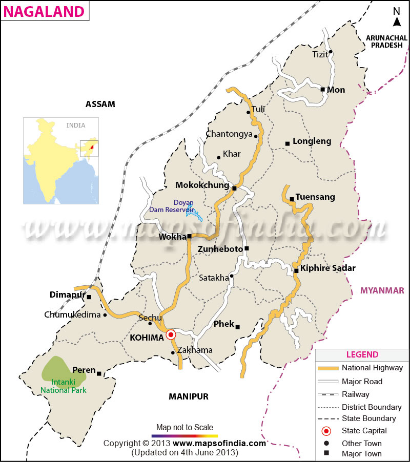 Nagaland Map