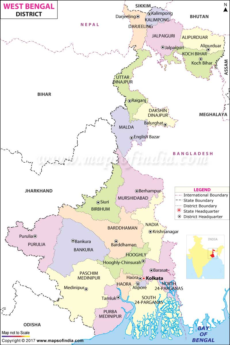West Bengal Map